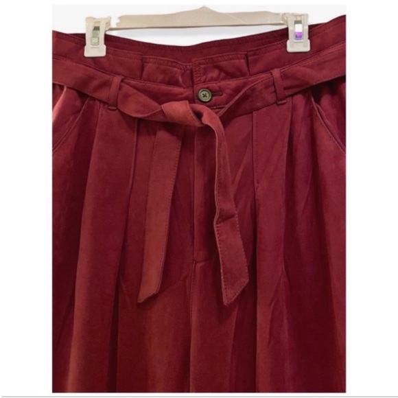 FREE PEOPLE | PAPERBAG VEGAN SUEDE TROUSERS 14 - Picture 7 of 8